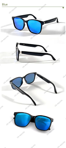 Smart Glasses Anti-blue light glasses make receive calls music calling noise reduction UV400 protection BT TWS smart glasses men