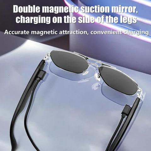 Fashion Sunglasses 2024 Smart Glasses Bluetooth 5.3 Women Men UV400 Hiking Mountaineering Fishing Wireless Intelligent Lenses
