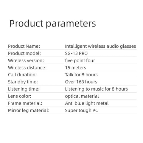 Wireless smart glasses with audio and voice calling, rechargeable music glasses with built-in microphone