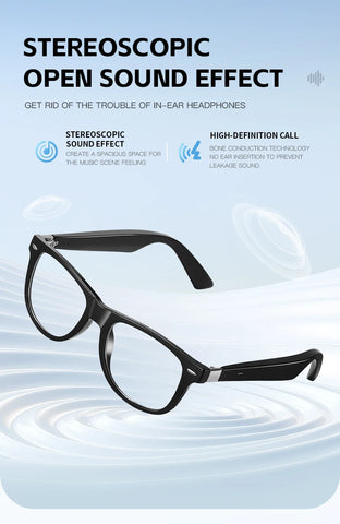 INEYES Smart Glasses, Polarized Bluetooth Sunglasses, Built-in Mic & Speakers, Voice Assistant, UV Protection Audio Sun Glass