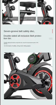 Gym Dedicated Indoor Exercise Weight Loss Silent Smart Power Bike - Spin Bike Home Fitness Equipment -Hot New for Healthy Living