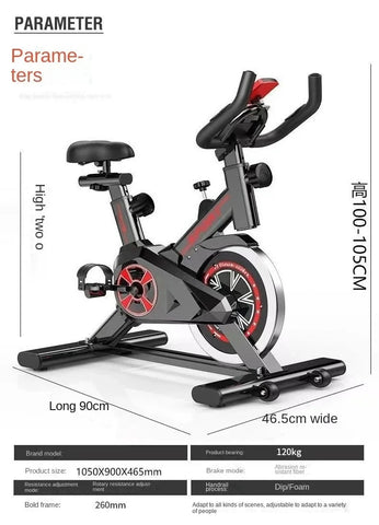 Gym Dedicated Indoor Exercise Weight Loss Silent Smart Power Bike - Spin Bike Home Fitness Equipment -Hot New for Healthy Living