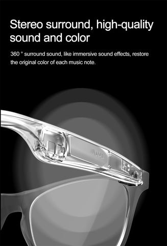 2025 New Smart Glasses Men 163 Online Language Al Intelligent Translation Anti-blue Lenses Wireless Call Voice Assistant Glasses