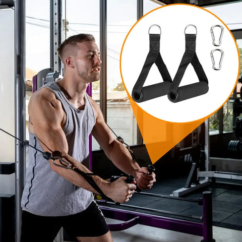 Heavy Duty Exercise Handles Ergonomic Exercise Gym Handles Strong Grip Gym Equipment Sturdy Heavy Duty Working Out Handles For
