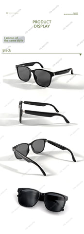 Smart Glasses Anti-blue light glasses make receive calls music calling noise reduction UV400 protection BT TWS smart glasses men