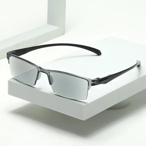 Smart Automatic Zoom Reading Glasses Anti Blue Ray Eyeglasses Autofocus Power Half-Rim Near Far Computer Glasses