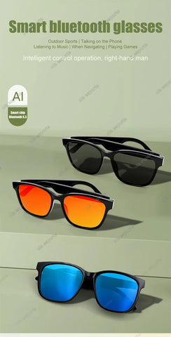 Smart Glasses Anti-blue light glasses make receive calls music calling noise reduction UV400 protection BT TWS smart glasses men