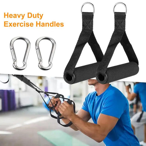 Heavy Duty Exercise Handles Ergonomic Exercise Gym Handles Strong Grip Gym Equipment Sturdy Heavy Duty Working Out Handles For