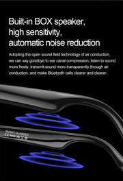 2025 New Smart Glasses Men 163 Online Language Al Intelligent Translation Anti-blue Lenses Wireless Call Voice Assistant Glasses