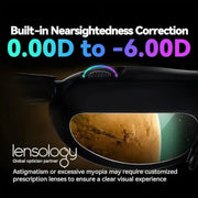 AR Glasses, Smart Glasses with 360'' Micro-OLED Virtual Theater, 50° FOV, 600nits Brightness, HDCP Support & Cloud Gaming