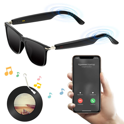 Smart Glasses with AI Translator BT Glasses Hands-Free Music & Calls Audio Glasses Waterproof for Men Women
