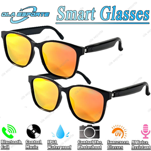Smart Glasses Anti-blue light glasses make receive calls music calling noise reduction UV400 protection BT TWS smart glasses men
