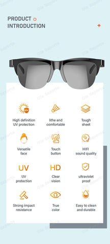 Smartglasses 2025 New AI Translation UV Polarized Lenses Wireless Bluetooth Call HD Voice navigation Sports Sunglasses Men Women