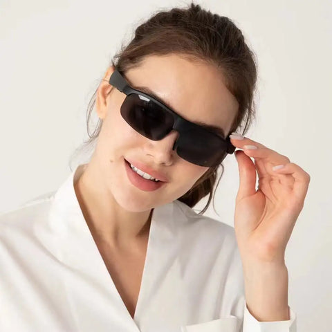 Wireless Smart Glasses TWS Headphones Bluetooth 5.3 Bone Conduction Earphones Long Endurance Outdoor Cycling Driving Sunglasses