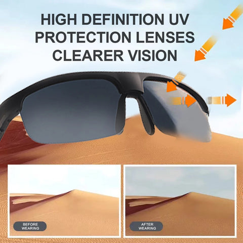 Wireless Smart Glasses TWS Headphones Bluetooth 5.3 Bone Conduction Earphones Long Endurance Outdoor Cycling Driving Sunglasses