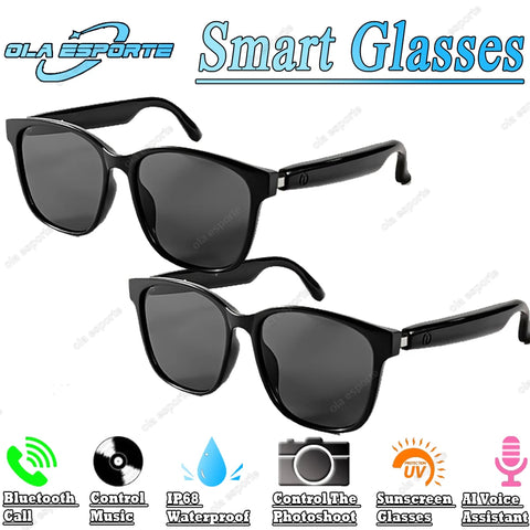 Smart Glasses Anti-blue light glasses make receive calls music calling noise reduction UV400 protection BT TWS smart glasses men