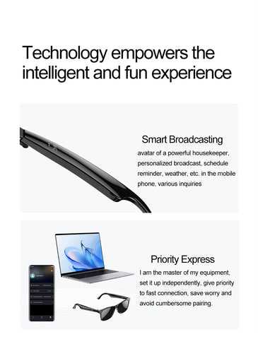 2025 New Smart Glasses Men 163 Online Language Al Intelligent Translation Anti-blue Lenses Wireless Call Voice Assistant Glasses