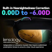 AR Glasses, Smart Glasses with 360'' Micro-OLED Virtual Theater, 50° FOV, 600nits Brightness, HDCP Support & Cloud Gaming