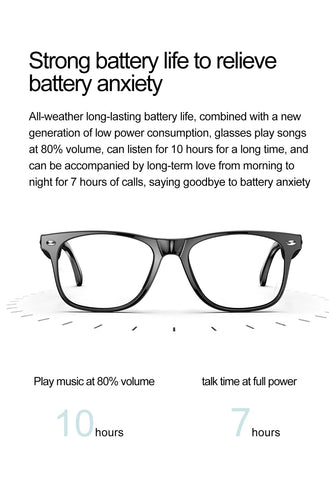 2025 New Smart Glasses Men 163 Online Language Al Intelligent Translation Anti-blue Lenses Wireless Call Voice Assistant Glasses