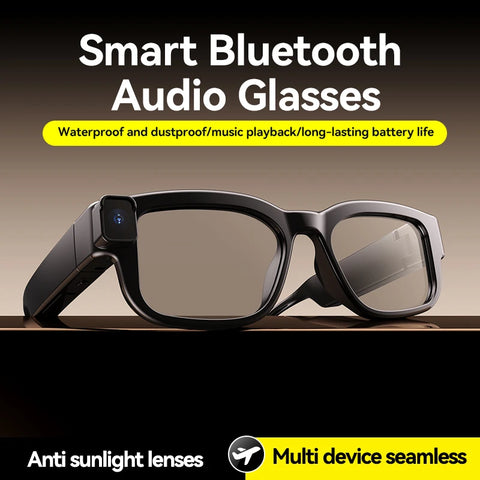 Smart Glasses 200W Pixel Camera Video Recording Noise Reduction AI Recognition Real-Time Translation Intelligent Glasses