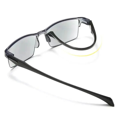 Smart Automatic Zoom Reading Glasses Anti Blue Ray Eyeglasses Autofocus Power Half-Rim Near Far Computer Glasses