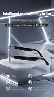 Fashion Sunglasses 2024 Smart Glasses Bluetooth 5.3 Women Men UV400 Hiking Mountaineering Fishing Wireless Intelligent Lenses