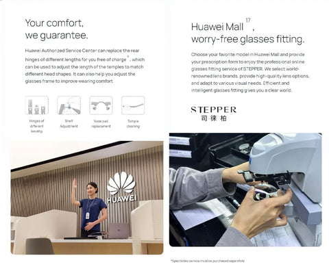 Huawei Smart Glasses 2 All-weather intelligent broadcasting, 11 hours of continuous listening, open listening design