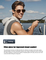 Fashion Sunglasses 2024 Smart Glasses Bluetooth 5.3 Women Men UV400 Hiking Mountaineering Fishing Wireless Intelligent Lenses