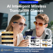 Fashion Sunglasses 2025 Smart Glasses Bluetooth Call Women Men UV400 Hiking Fishing Al Intelligent Wireless Translation Glasses