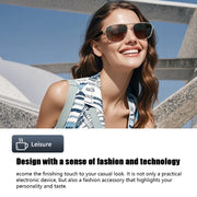 Fashion Sunglasses 2024 Smart Glasses Bluetooth 5.3 Women Men UV400 Hiking Mountaineering Fishing Wireless Intelligent Lenses