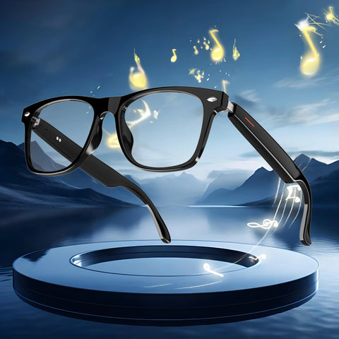 SENBONO Men's Smart Glasses With Bluetooth Call Wireless Smart Glasses Camera Control Speaker Sunglasses Anti-blue light Glasses