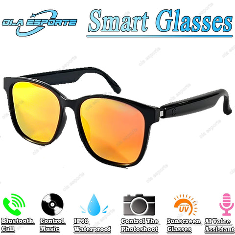 Smart Glasses Anti-blue light glasses make receive calls music calling noise reduction UV400 protection BT TWS smart glasses men