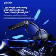 Smart Glasses 200W Pixel Camera Video Recording Noise Reduction AI Recognition Real-Time Translation Intelligent Glasses