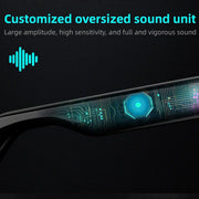 Wireless smart glasses with audio and voice calling, rechargeable music glasses with built-in microphone
