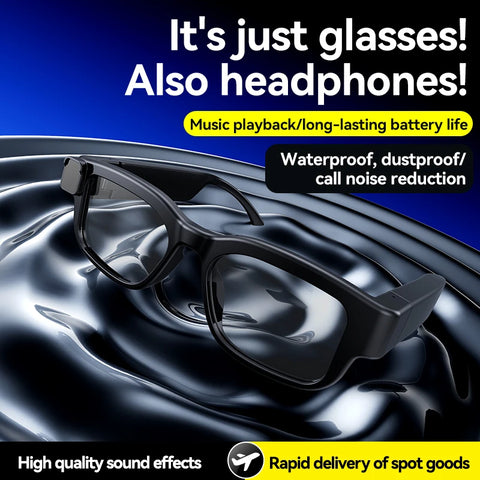 Smart Glasses 200W Pixel Camera Video Recording Noise Reduction AI Recognition Real-Time Translation Intelligent Glasses