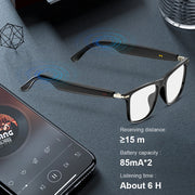 Smart Glasses with AI Translator BT Glasses Hands-Free Music & Calls Audio Glasses Waterproof for Men Women