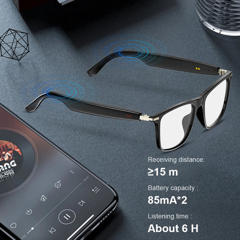Smart Glasses with AI Translator BT Glasses Hands-Free Music & Calls Audio Glasses Waterproof for Men Women